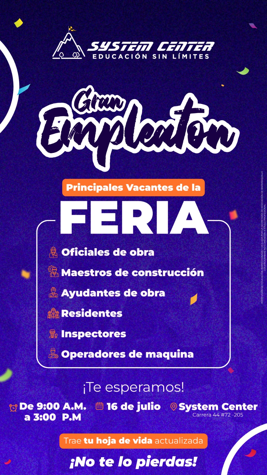 Vacantes para el sector de la construcción